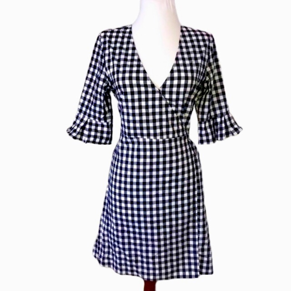 Jack by BB Dakota Wrap Dress w 3/4 Length Sleeves | XS